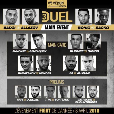 Duel 3 : les résultats