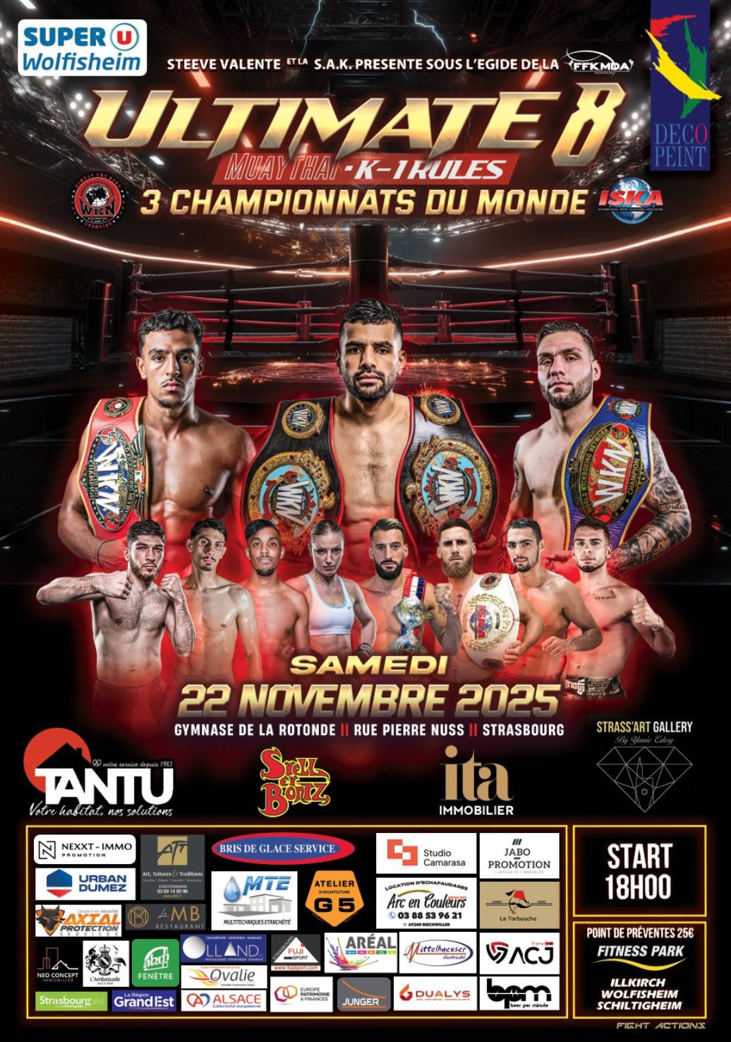 ULTIMATE MUAYTHAI K1 Rules #8 –&nbsp;Résultats