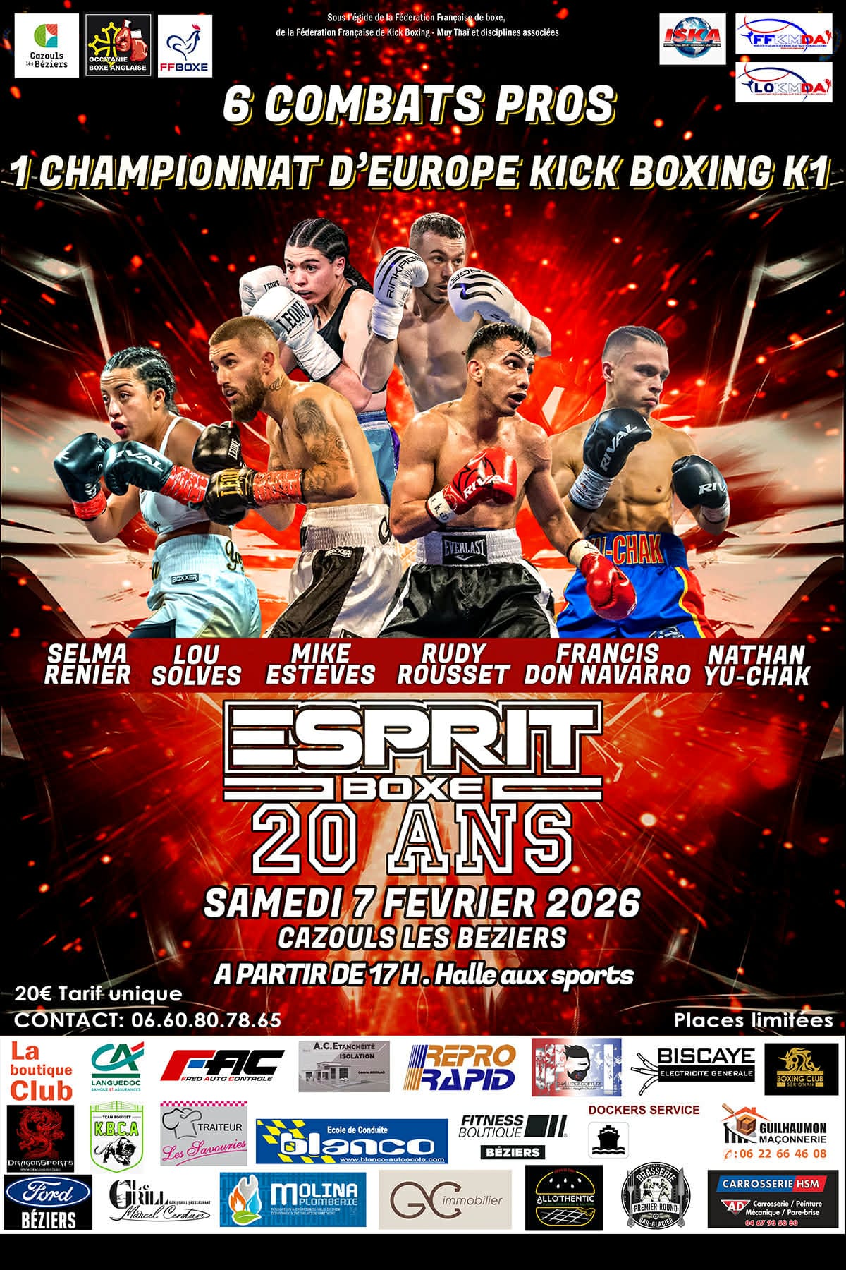 ESPRIT BOXE – 20&nbsp;ANS